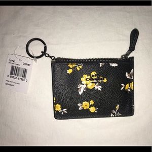 Coach Prairie Print ID Wallet Keyring NWT